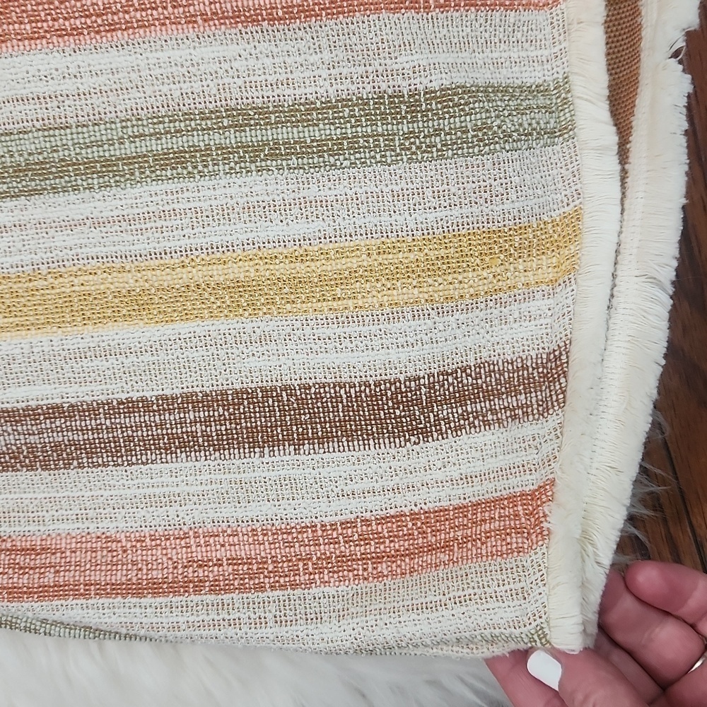 Anthropologie Neutral Striped Halter Tank Top - Picture 3 of 8